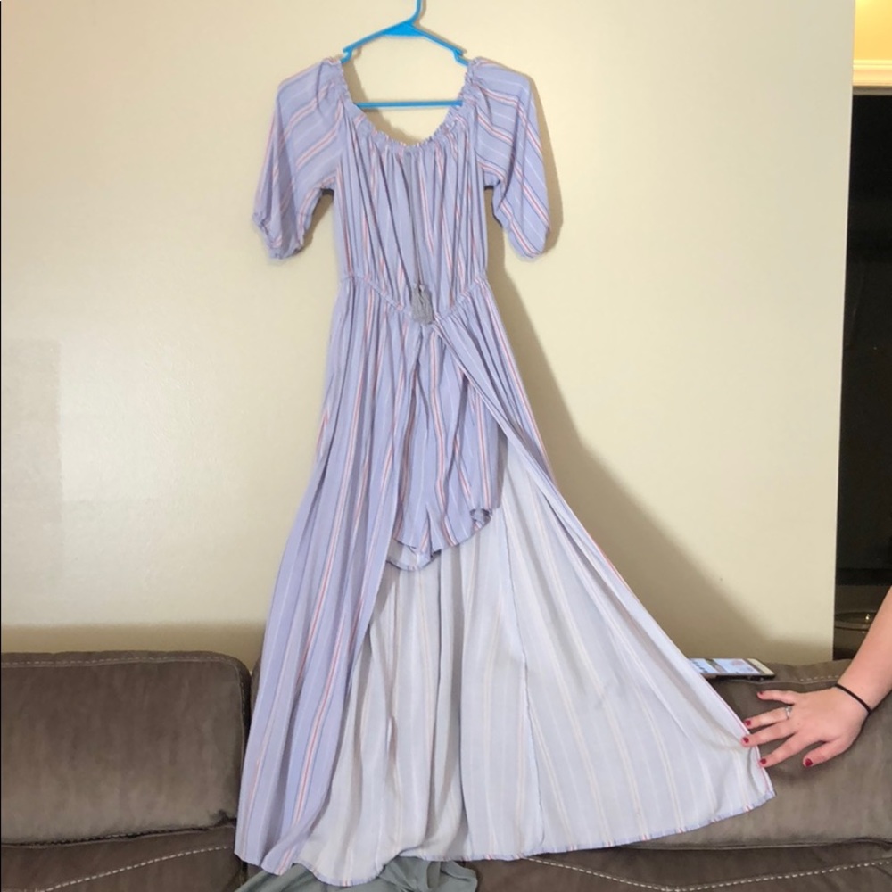 Romper with long back